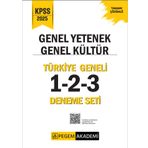 Pegem Yayınları 2025 KPSS Genel Yetenek Genel Kültür Tamamı Çözümlü Türkiye Geneli 1-2-3 (3&amp;#39;lü Deneme Seti)