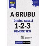 Pegem Yayınları 2026 KPSS A Grubu Tamamı Çözümlü Türkiye Geneli 1-2-3 (3'lü Deneme Seti)