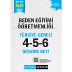 Pegem Yayınları 2026 MEB AGS ÖABT Beden Eğitimi Öğretmenliği Tamamı Çözümlü Türkiye Geneli 4-5-6 (3&amp;#39;lü Deneme Seti)