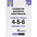 Pegem Yayınları 2026 MEB AGS ÖABT İlköğretim Matematik Öğretmenliği Tamamı Çözümlü Türkiye Geneli 4-5-6 (3&amp;#39;lü Deneme Seti)
