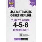 Pegem Yayınları 2026 MEB AGS ÖABT Lise Matematik Öğretmenliği Tamamı Çözümlü Türkiye Geneli 4-5-6 (3&amp;#39;lü Deneme Seti)