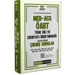 Pegem Yayınları 2026 MEB AGS ÖABT Türk Dili ve Edebiyatı Öğretmenliği Tamamı Çözümlü Çıkmış Sorular