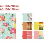 Peggy A6 6 Delik 2 Paket Üst Yan Planlayıcı Dergi Bölücüler A5 A6 A7 B5 A4, Siyah Kraft Beyaz Dizin Ayırıcı Kağıt Kontrol Paneli (Yurt Dışından) - Renkli - Notebooks