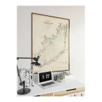 Pegziz Amerika Buzzards Bay 1876 Haritası Sanatsal Duvar Dekorasyon Poster 60X90cm.