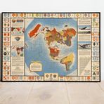 Pegziz pgzzNM1165 Dünya Uçuş ve Havacılık Bilgi Haritası Posteri 60x90cm.