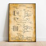 Pegziz pgzzNM1225 Dekoratif Sanatsal Saç Kesme Makinesi Patent Posteri 50x70cm.