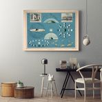 Pegziz pgzzNM219 Astronomi ve Uzay Bilimleri Sanatsal Duvar Dekorasyon Poster 60x90cm.