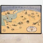 Pegziz pgzzNM2289 2. Dünya Savaşı Avrupa Kıtası Haritası Sanatsal Duvar Dekorasyon Poster 60x90cm.