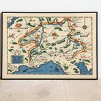 Pegziz pgzzNM2445 2. Dünya Savaşı Avrupa Askeri Haritası Sanatsal Duvar Dekorasyon Poster 60x90cm.
