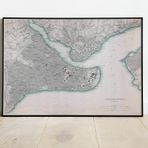 Pegziz pgzzNM2710 İstanbul Haritası Sanatsal Duvar Dekorasyon Poster 60x90cm.