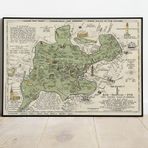 Pegziz pgzzNM2772 Boston Haritası Sanatsal Duvar Dekorasyon Poster 60x90cm.