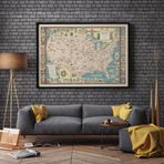 Pegziz pgzzNM2880 Amerika Katolik Mezhep Haritası Sanatsal Duvar Dekorasyon Poster 60x90cm.