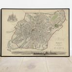 Pegziz pgzzNM3012 Moskova Haritası Sanatsal Duvar Dekorasyon Poster 60x90cm.