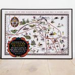 Pegziz pgzzNM3059 Amerika Güney Arizona 1928 Haritası Sanatsal Duvar Dekorasyon Poster 60x90cm.