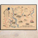 Pegziz pgzzNM3157 2. Dünya Savaşı Avrupa Kıtası Haritası Sanatsal Duvar Dekorasyon Poster 60x90cm.