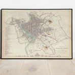 Pegziz pgzzNM658 İtalya Roma Haritası Sanatsal Duvar Dekorasyon Poster 60x90cm.