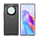 PEIYE Honor Magic 5 Lite 5G / Honor X9a için Kılıf - Darbeye Dayanıklı TPU, Karbon Fiber ve Fırçalanmış Doku Tasarımlı Esnek Yumuşak Silikon Kapak (Siyah)