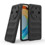 PEIYE Honor Magic 6 Lite 5G / Honor X9b için Kılıf, Kaymaz Yan Kavrama Tasarımlı Yumuşak Silikon Kılıf, Darbeye Dayanıklı, Esnek TPU, Şık Saf Renk -Siyah