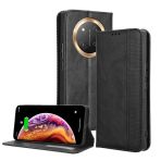 PEIYE Honor Magic 7 Lite 5G / Honor X9c için Deri Cüzdan Kılıf, Kart Yuvalı ve Nakit Bölmeli Kapaklı Folyo Kılıf, Darbeye Dayanıklı TPU İç Mekan, Manyetik Kapama, Stand Fonksiyonu - Siyah