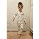 Peki Çocuk 5 Ekle 4 Öde Kiz Yumusak Pamuklu Kelebek Pijama Takimi Mercan Gecelik Sabahlık Hediyelik