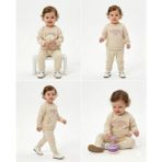 Pekmini Bebe 6/24 Ay Fırfır Detaylı Penye Bebek Takımı - 9 Ay - Krem