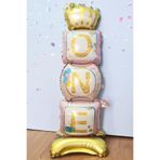 Pekshop Ayaklı One Yazılı Pembe Renk Folyo Balon 110 cm