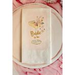 Pekshop Bride To Be Kadeh ve Çiçekli Bekarlığa Veda Peçetesi 20LI