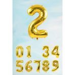 Pekshop Gold Rakam Folyo Balon Büyük Boy Gold Sayı Balonlar 100CM 40INÇ 2