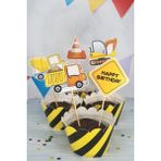 Pekshop Inşaat Konsept Kürdan Süsleri Cupcake Süsleri Lüks Büyük Boy 10LU Paket - Çok Renkli