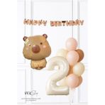 Pekshop Kapibara Tema Doğum Günü Balon ve Banner Süsleme Seti Capybara Konsept - Çok Renkli - 2