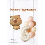 Pekshop Kapibara Tema Doğum Günü Balon ve Banner Süsleme Seti Capybara Konsept - Çok Renkli - 6