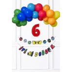 Pekshop Ninja Konsept Doğum Günü Balon Banner Setininja Tema Süsleme Seti - Çok Renkli - 6