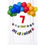Pekshop Ninja Konsept Doğum Günü Balon Banner Setininja Tema Süsleme Seti - Çok Renkli - 7