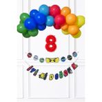 Pekshop Ninja Konsept Doğum Günü Balon Banner Setininja Tema Süsleme Seti - Çok Renkli - 8