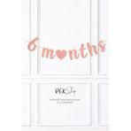 Pekshop Pembe 6 Months Banner Duvar Süsü 6 Aylık Yarım Yaş Parti Süsleri