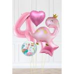 Pekshop Pembe Dinazor Balonlu Kız Doğum Günü Balon Süsleme Seti Bannerlı Büyük Pembe Yaş Balonlu Dinozor Balon Paketi - 4