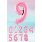 Pekshop Pembe Rakam Balonlar 75CM Dev Uçan Sayı Balon - 9