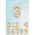 Pekshop Retro Karamel Rakam Balon 80 cm Retro Renk Yaş Balonları - 3