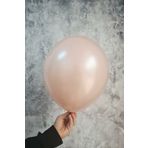PEKSHOP Rose Gold Metalik Balon 12'' 30 cm Metalik Balon 10lu Paket