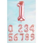 Pekshop Rose Gold Rakam Folyo Balon Büyük Boy Rose Gold Sayı Balonlar 100CM 40INÇ 1