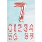 Pekshop Rose Gold Rakam Folyo Balon Büyük Boy Rose Gold Sayı Balonlar 100CM 40INÇ 7