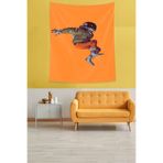 Pelangi Astronot Leke Tutmaz Kumaş Duvar Örtüsü Duvar Halısı Tapestry PNTR345, 70 x 70