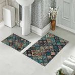 Pelangi Banyo Halısı Ikili Klozet Takımı Kaymaz Tabanlı (60 cm x 100 cm + 40 cm x 60 Cm) - 327 cm x 100 cm + 40 cm x 60 cm