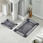 Pelangi Banyo Halısı Ikili Klozet Takımı Kaymaz Tabanlı (60 cm x 100 cm + 40 cm x 60 Cm) - 382 cm x 100 cm + 40 cm x 60 cm