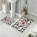 Pelangi Banyo Halısı Ikili Klozet Takımı Kaymaz Tabanlı (60 cm x 100 cm + 40 cm x 60 Cm) - 541 cm x 100 cm + 40 cm x 60 cm