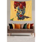 Pelangi Bohemian Afrikalı Kadın Leke Tutmaz Kadife Dokulu Kumaş Duvar Örtüsü Duvar Halısı Tapestry WLL182, 35 x 50