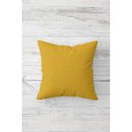 Pelangi Çift Tarafı Baskılı Gizli Fermuarlı Yıkanabilir Leke Tutmaz Dekoratif Kırlent Kılıfı Yastık Kılıfı - 45 x 45 cm - Sarı
