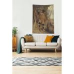 Pelangi Çok Renkli Kızılderili Desenli Leke Tutmaz Kadife Kumaş Duvar Örtüsü Duvar Halısı Tapestry DWLL415, 70 x 100