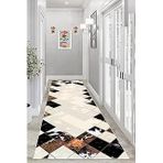 Pelangi Dana Derisi Desenli Dijital Baskı Yıkanabilir Kaymaz Taban Salon Halı, Bej 80 X 200, 95551560802007