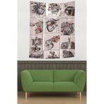 Pelangi Estetik İnsan Anatomisi Leke Tutmaz Kumaş Duvar Örtüsü Duvar Halısı Tapestry PNTR207, 70 x 70
